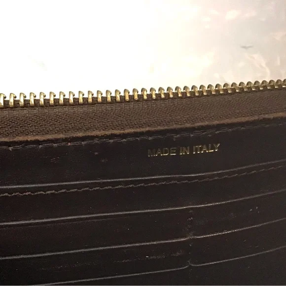 Burberry Studded Haymarket Zip Around Wallet - Picture 6 of 11